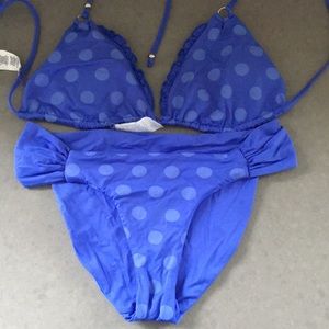 Vitamin A blue bikini. Size Large